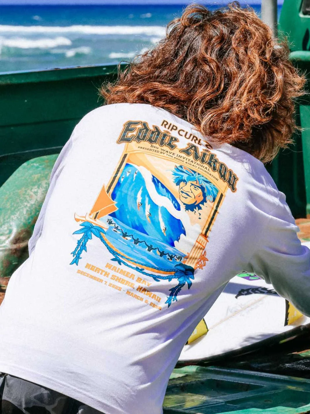 Eddie Would Go Poster Art Long Sleeve