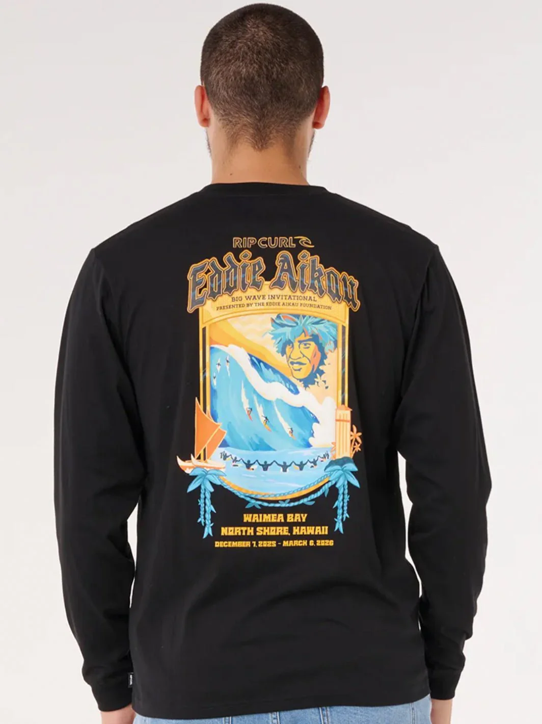 Eddie Would Go Poster Art Long Sleeve - Image 2