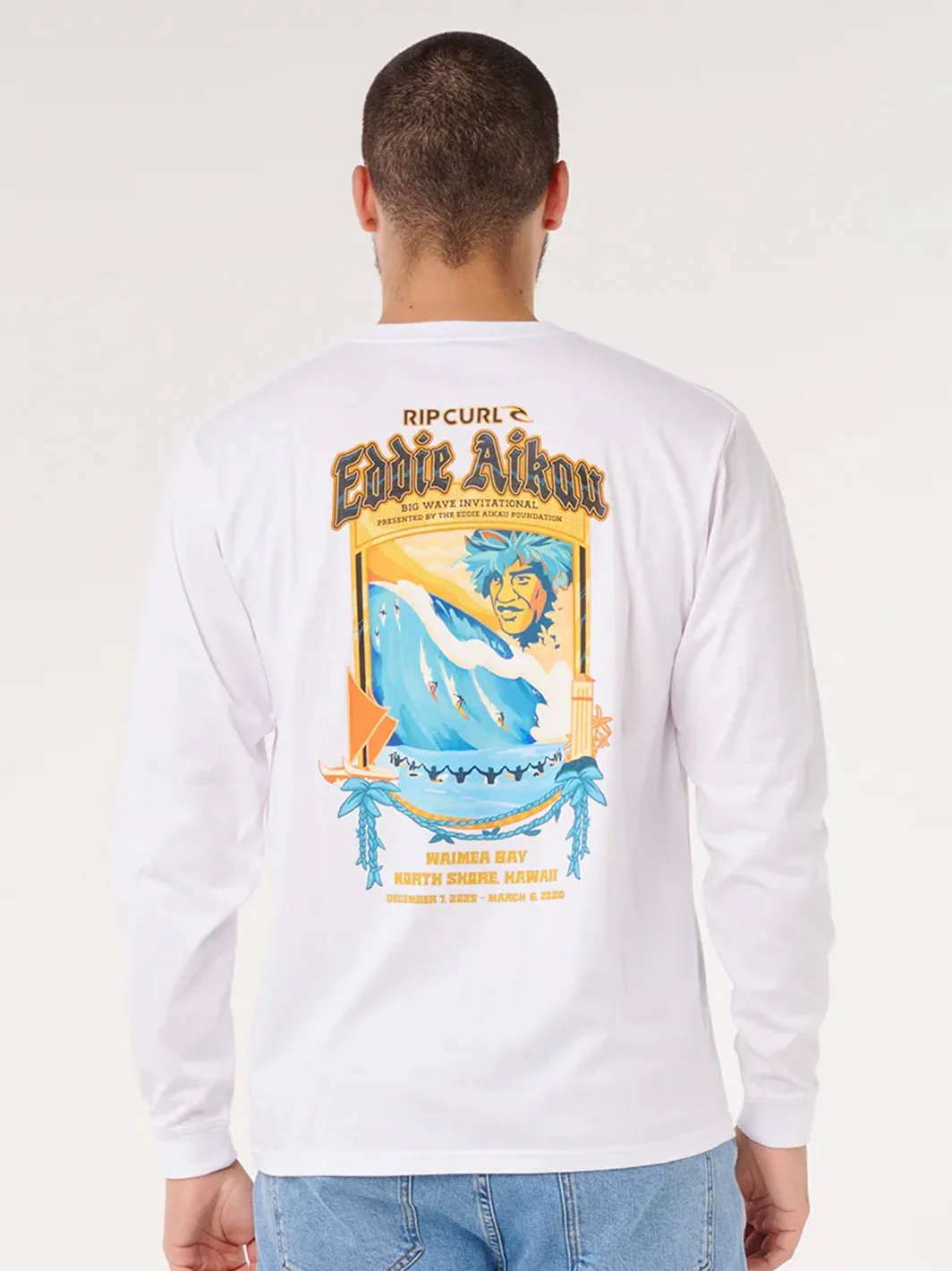 Eddie Would Go Poster Art Long Sleeve - Image 5