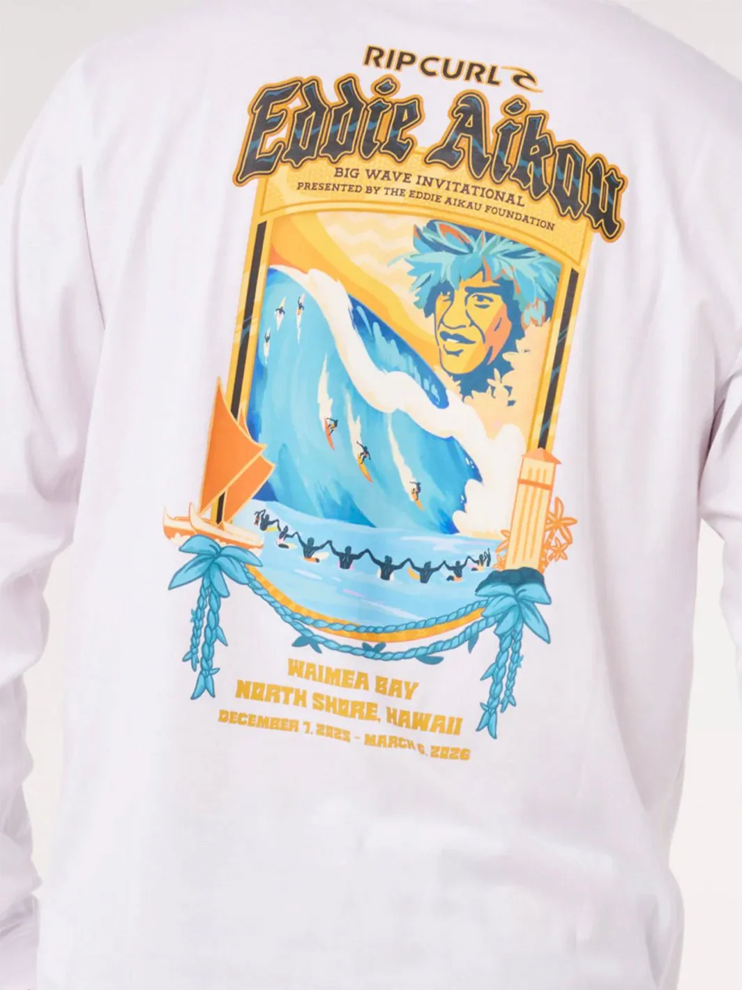 Eddie Would Go Poster Art Long Sleeve - Image 7
