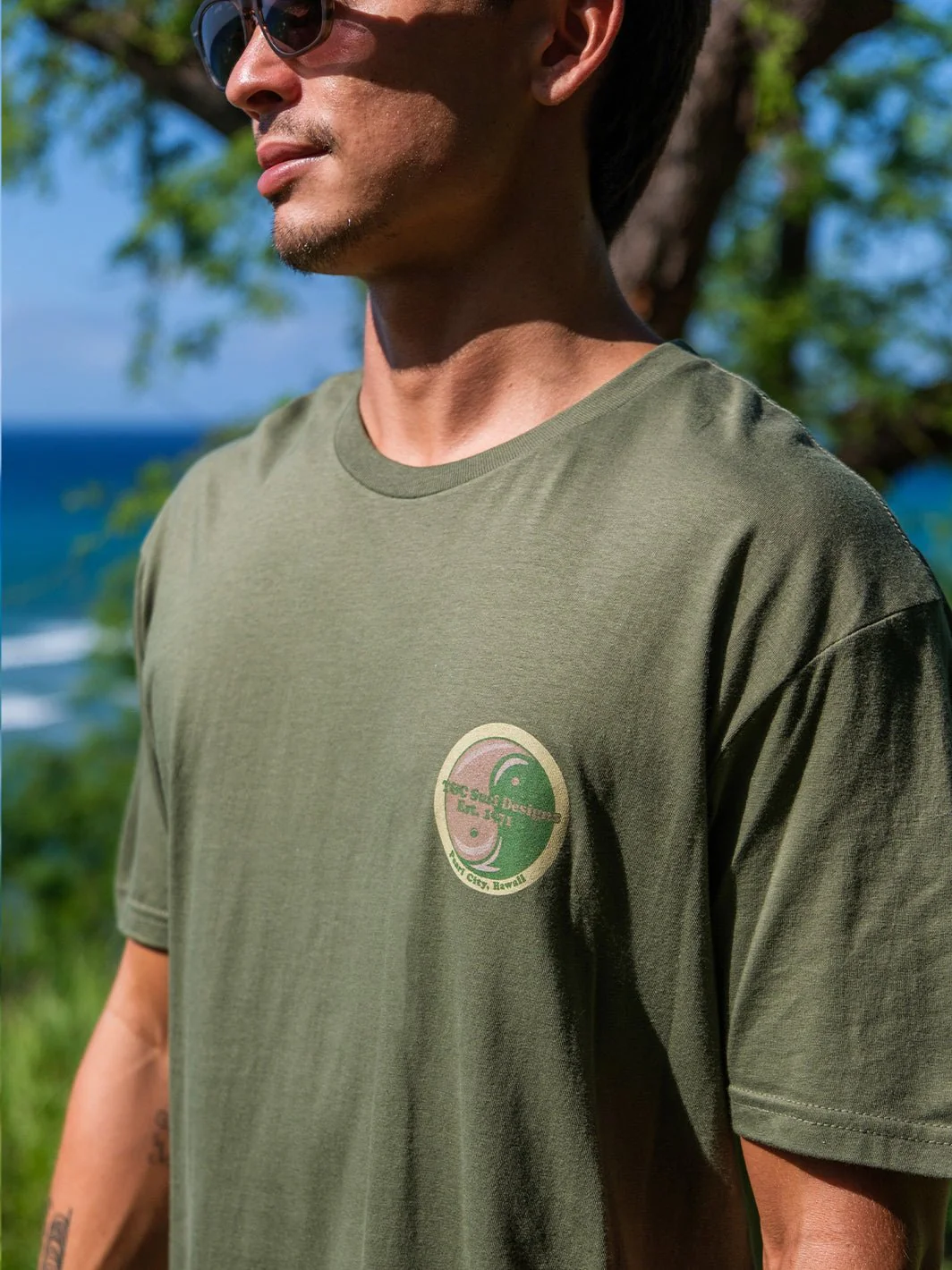 Hawaii Hae Flowers Jersey Tee - Image 2