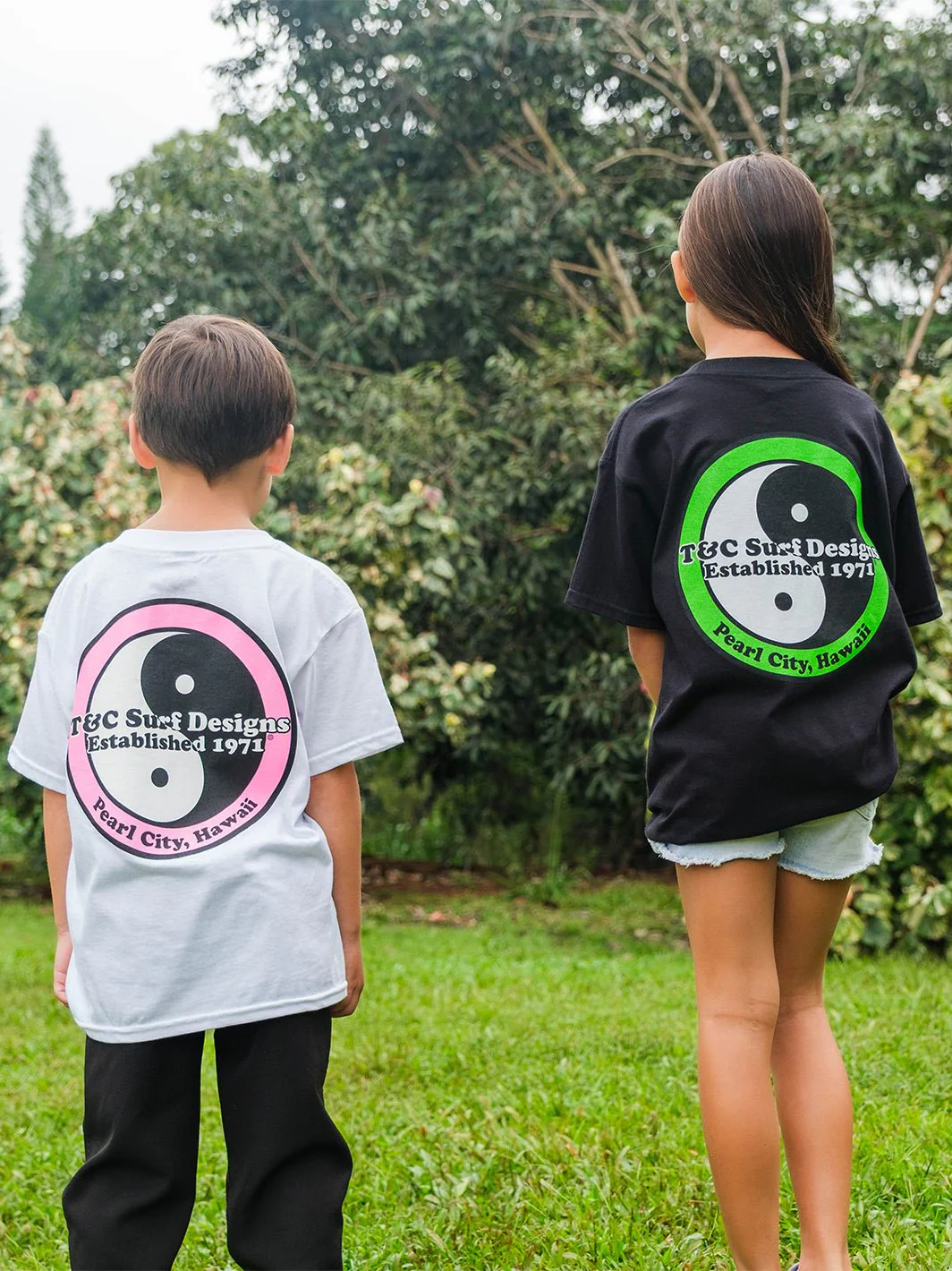 Kids Retro Neon Logo Tee - Image 3