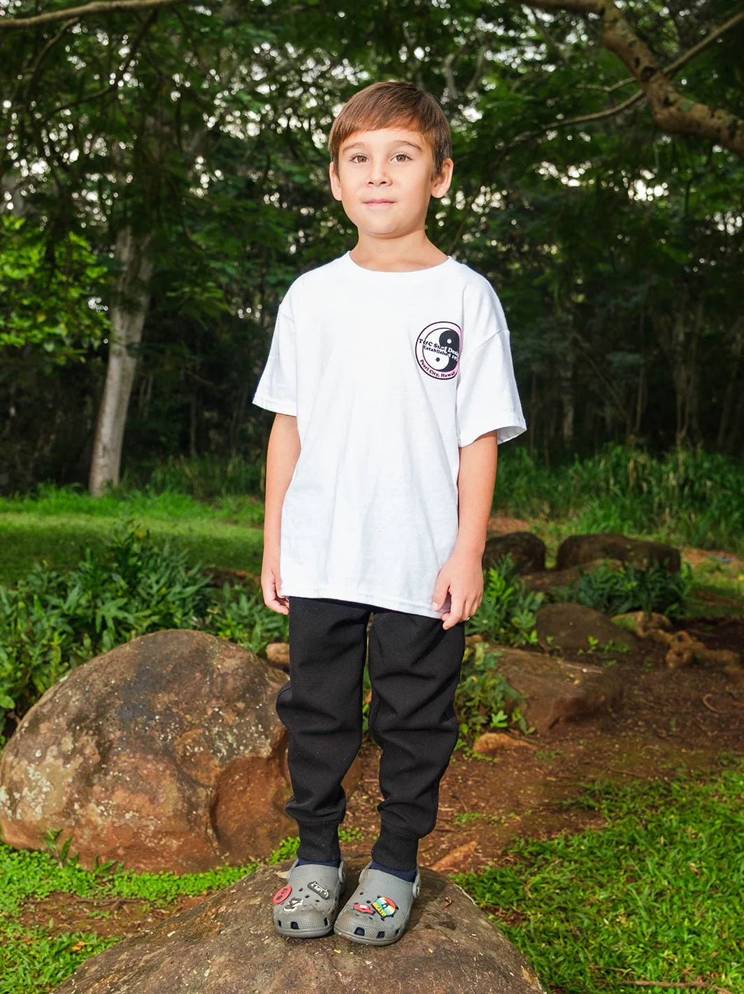 Kids Retro Neon Logo Tee - Image 7