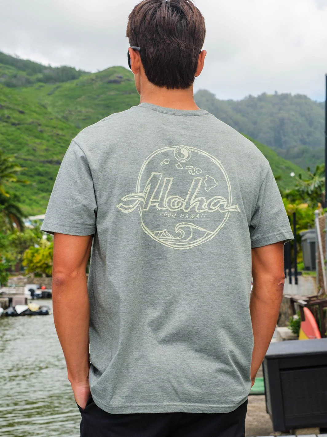 Sketch Aloha Circle Jersey Tee - Image 2