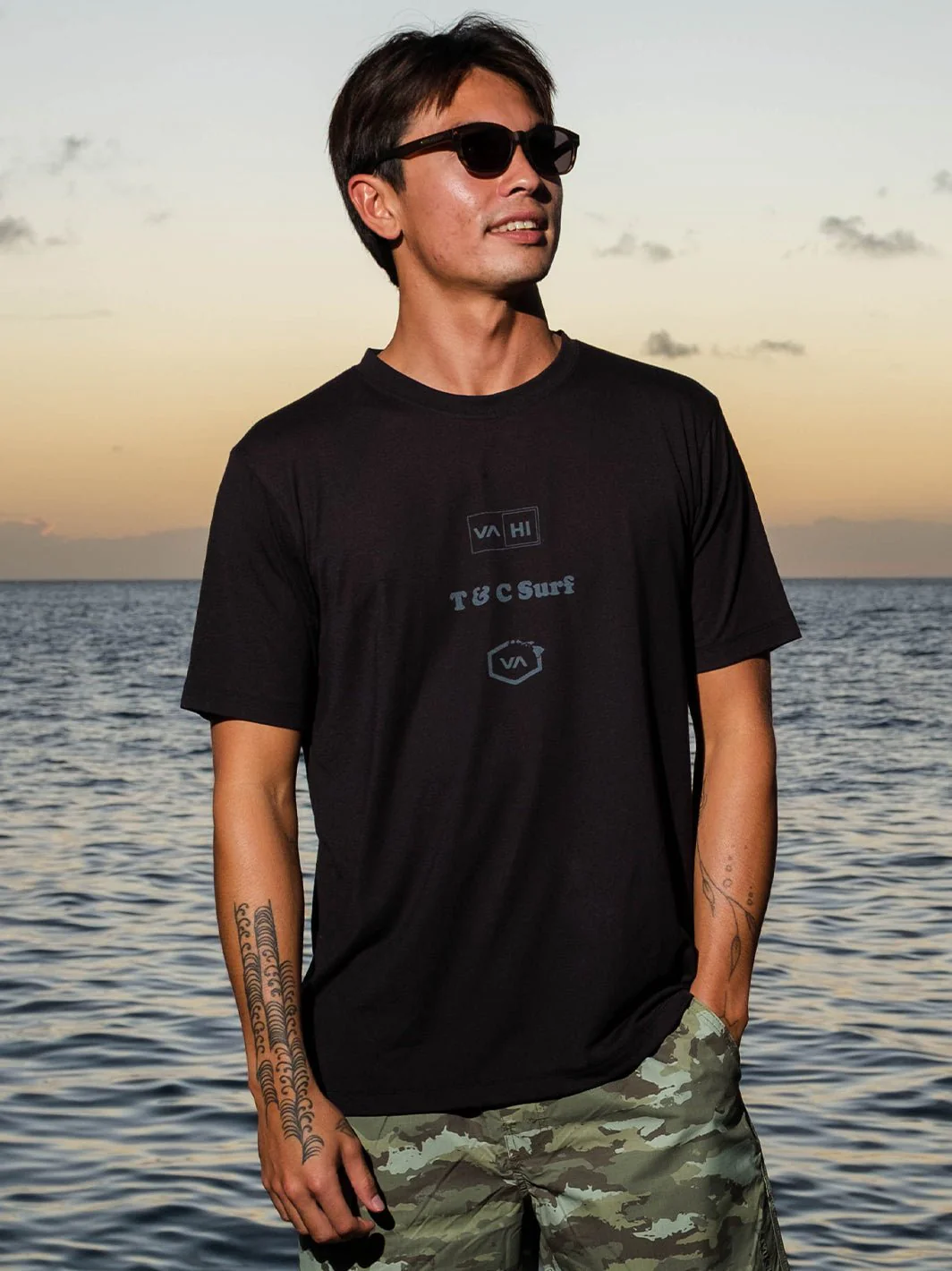 T&C Surf x RVCA Sportin Out Tee - Image 2