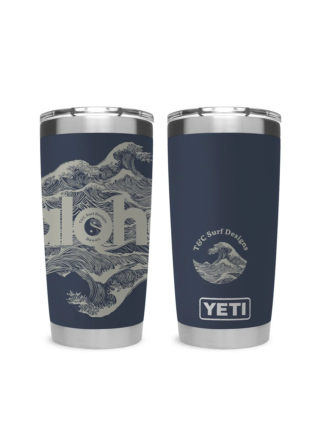 T&C Surf 20 oz Aloha Waves Tumbler Yeti - Image 2