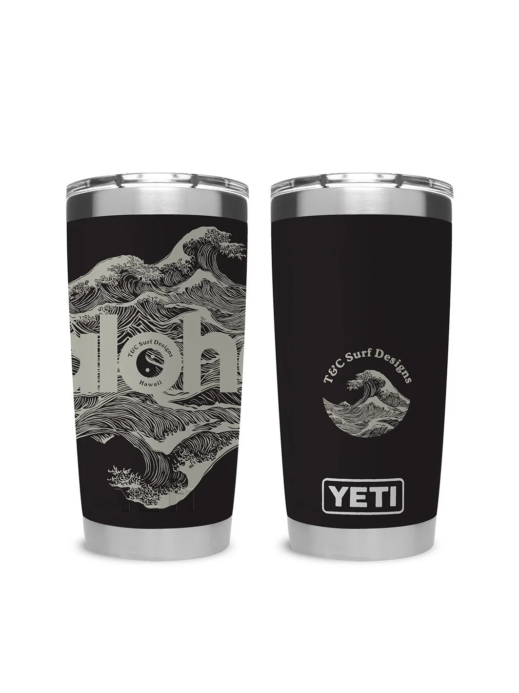 T&C Surf 20 oz Aloha Waves Tumbler Yeti - Image 3