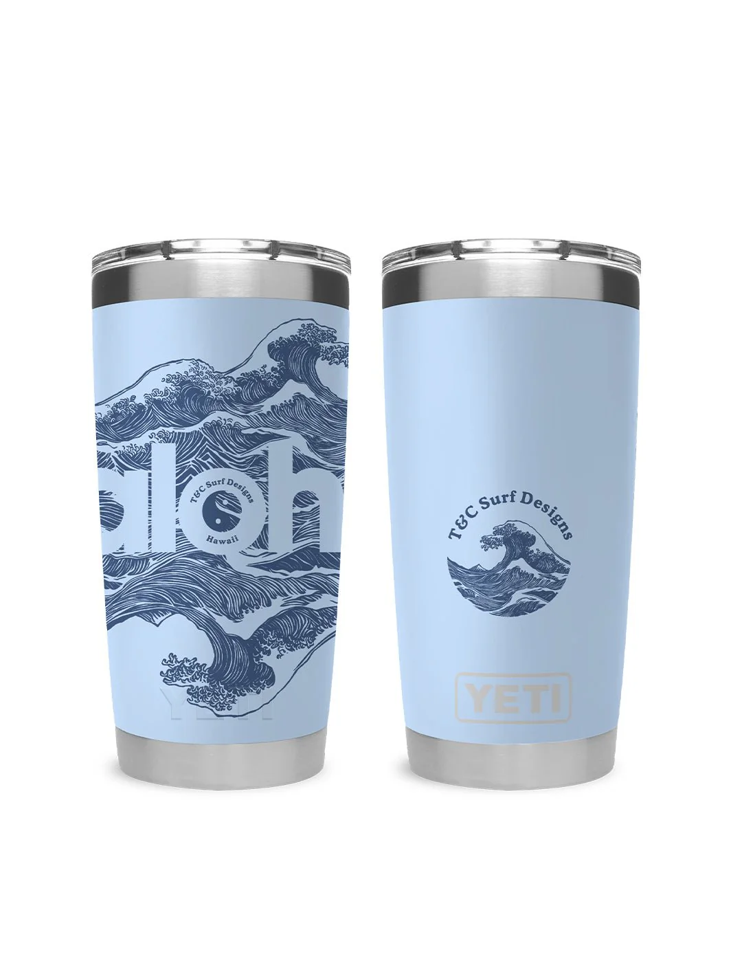 T&C Surf 20 oz Aloha Waves Tumbler Yeti - Image 4
