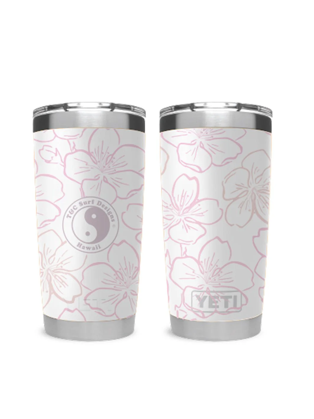T&C Surf 20 oz Brushed Sakura Tumbler Yeti - Image 3