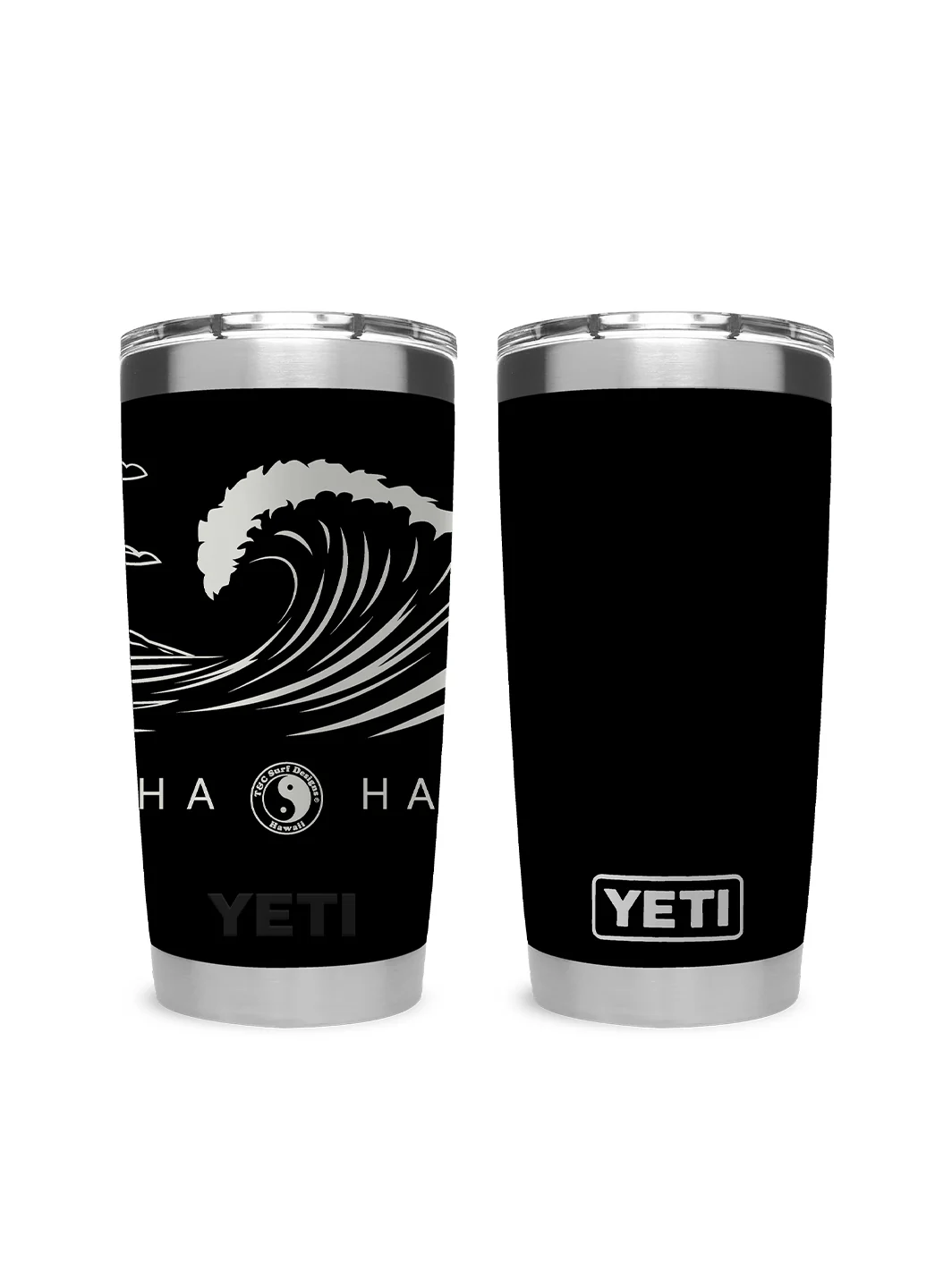T&C Surf 20 oz Graphic Diamond Head Wave Tumbler Yeti - Image 3