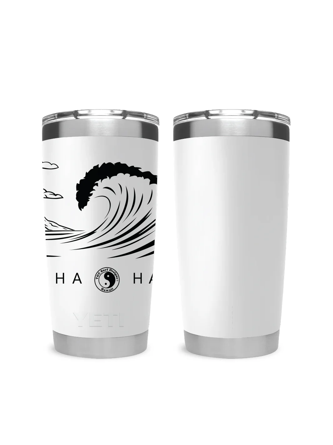 T&C Surf 20 oz Graphic Diamond Head Wave Tumbler Yeti - Image 5