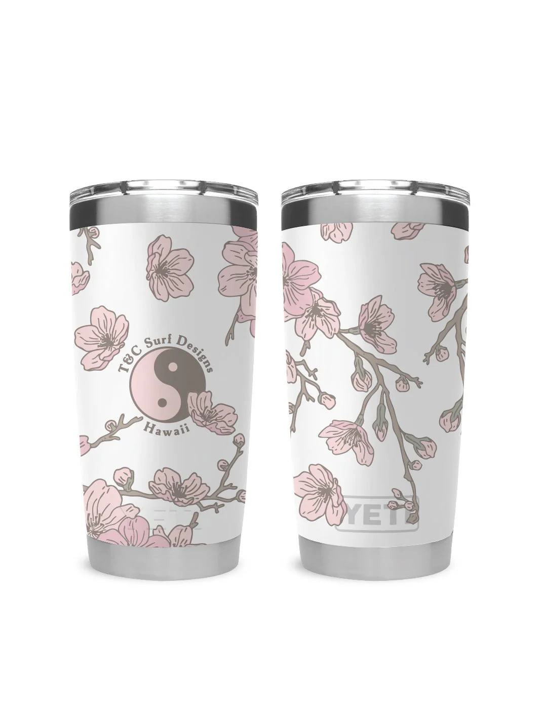 T&C Surf 20 oz Sakura Branch Tumbler Yeti - Image 3