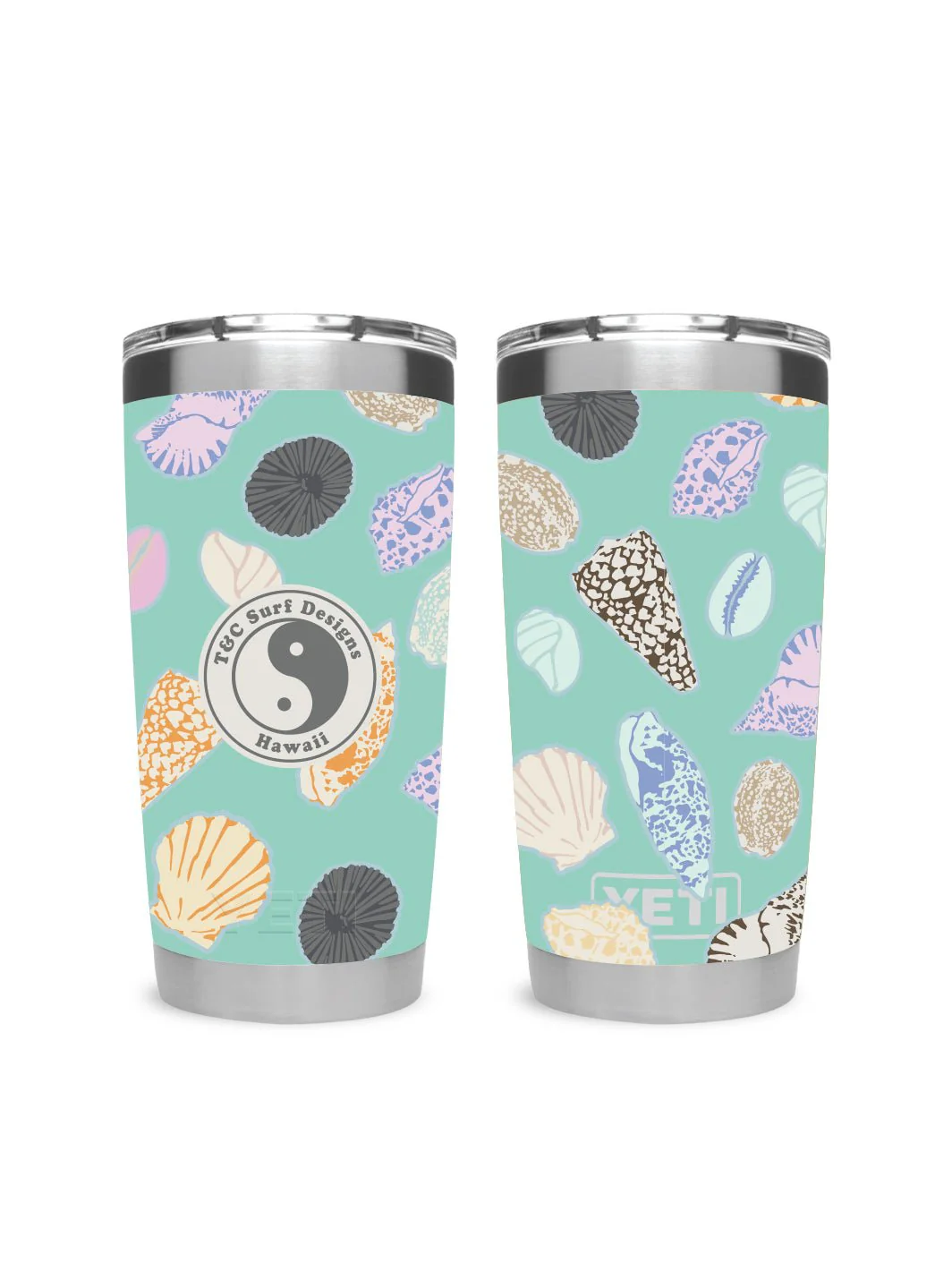 T&C Surf 20 oz Shell Mix Tumbler Yeti - Image 4