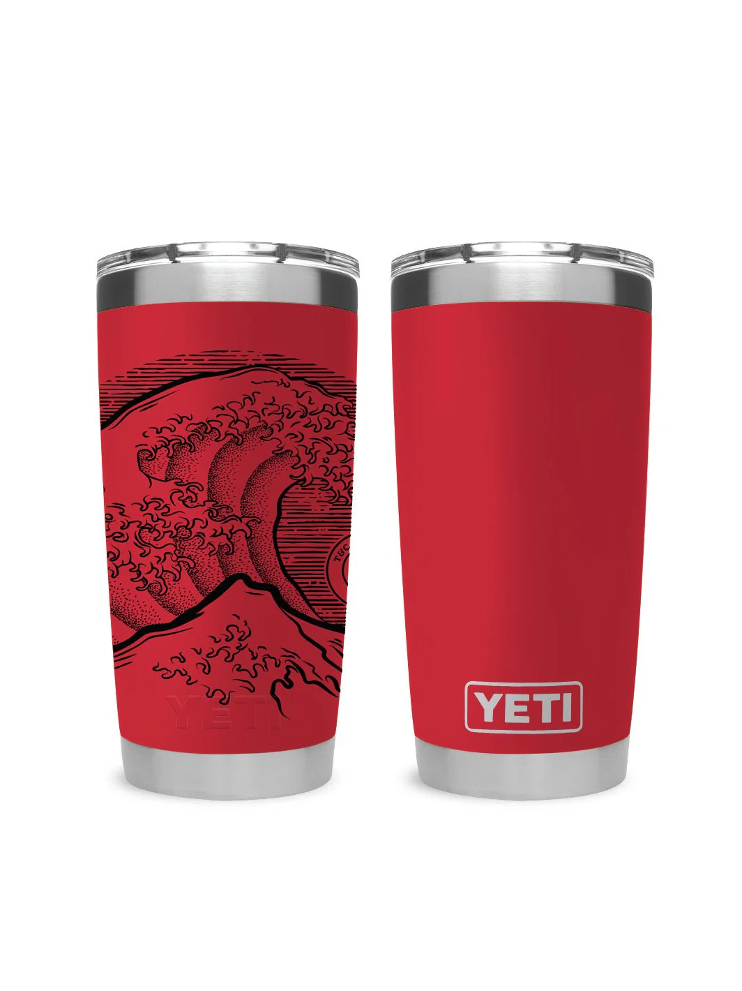 T&C Surf 20 oz Stoked Hokusai Tumbler Yeti - Image 3