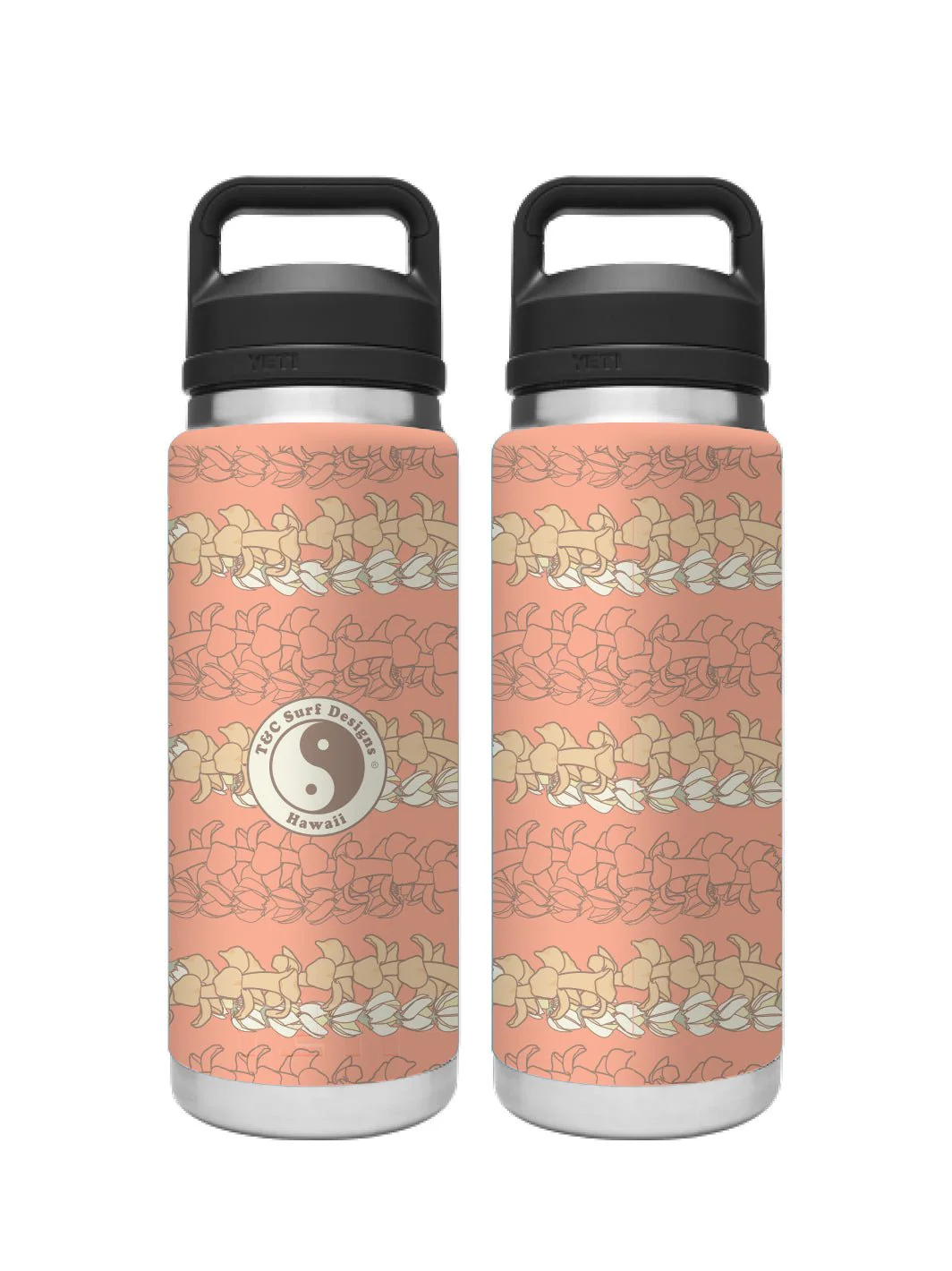 T&C Surf 26 oz Lei Twist Rambler Yeti Bottle with Chug Cap - Image 4
