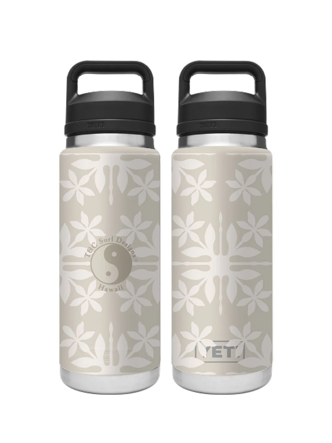 T&C Surf 26 oz Tiare Quilt Rambler Yeti Bottle with Chug Cap - Image 3