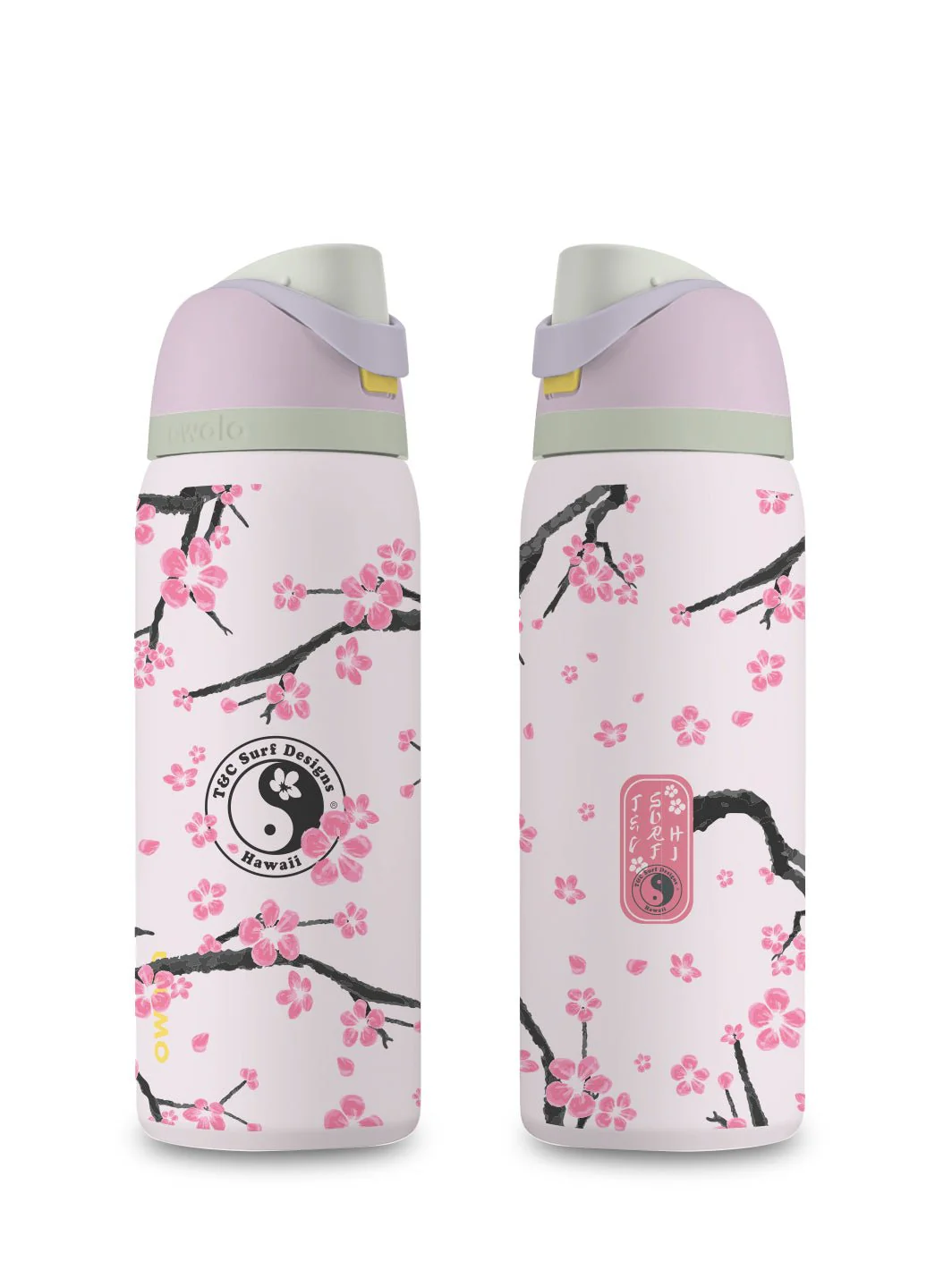 T&C Surf 32 oz Plum Blossom Owala - Image 3