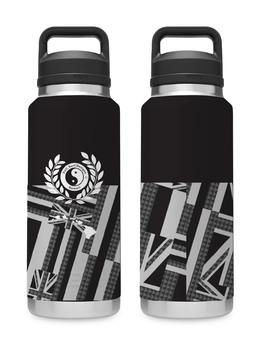 T&C Surf 36 oz Flagship Rambler Yeti Bottle with Chug Cap - Image 3