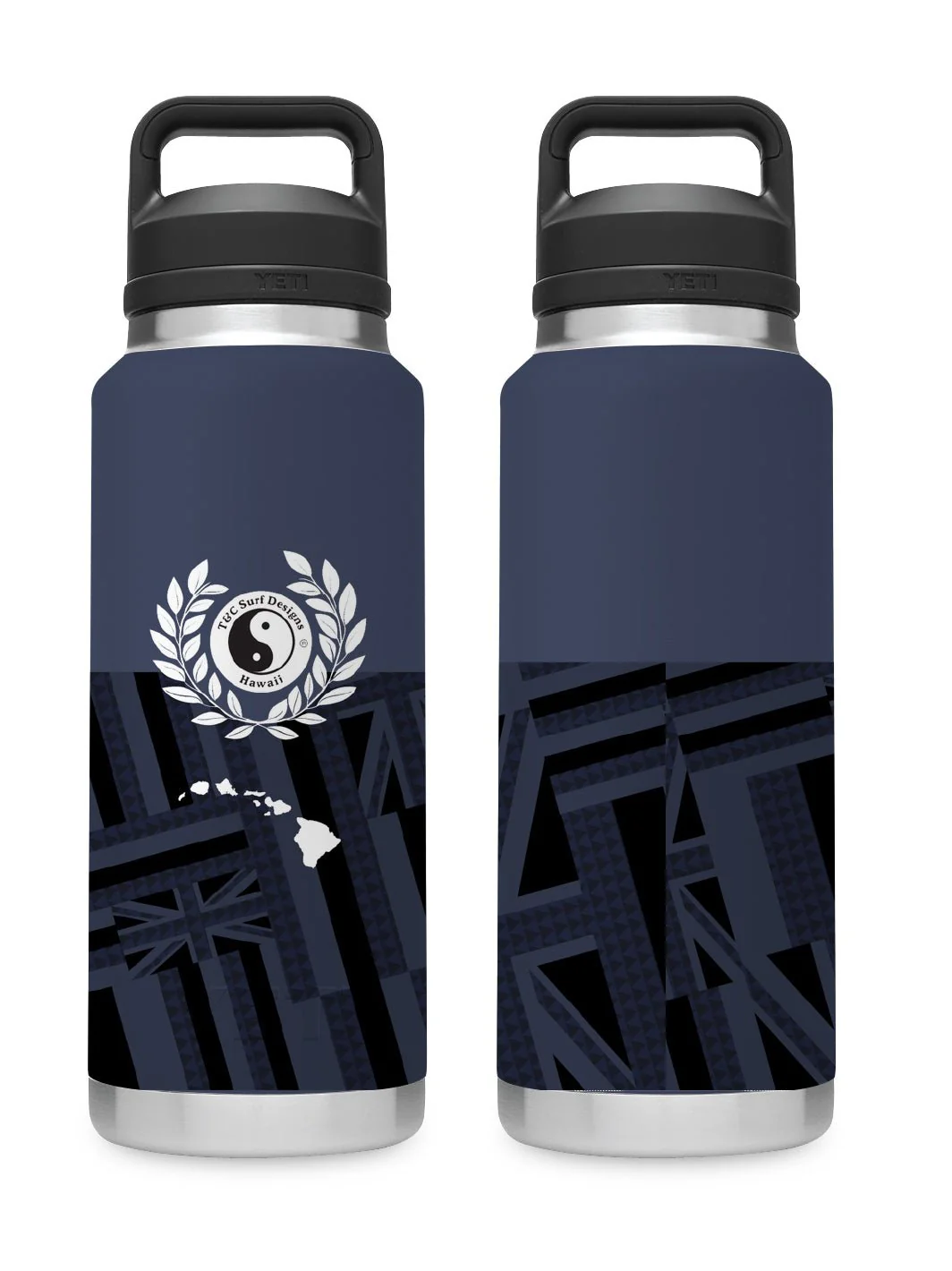 T&C Surf 36 oz Flagship Rambler Yeti Bottle with Chug Cap - Image 4