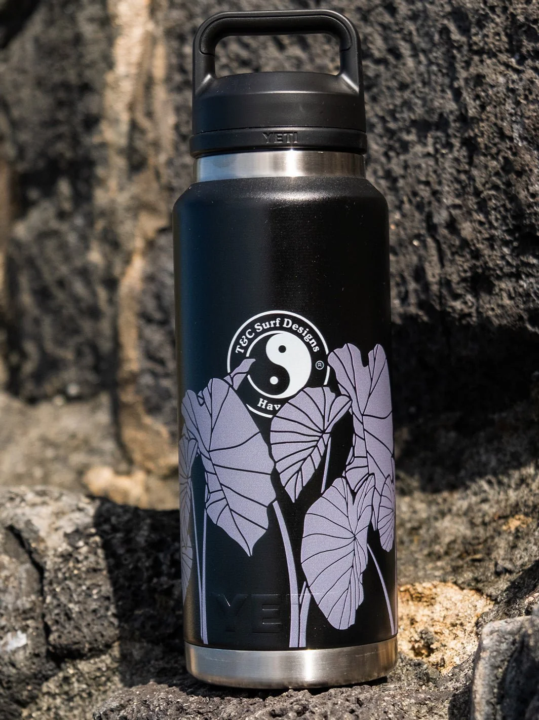 T&C Surf 36 oz Luau Rambler Yeti Bottle with Chug Cap - Image 2