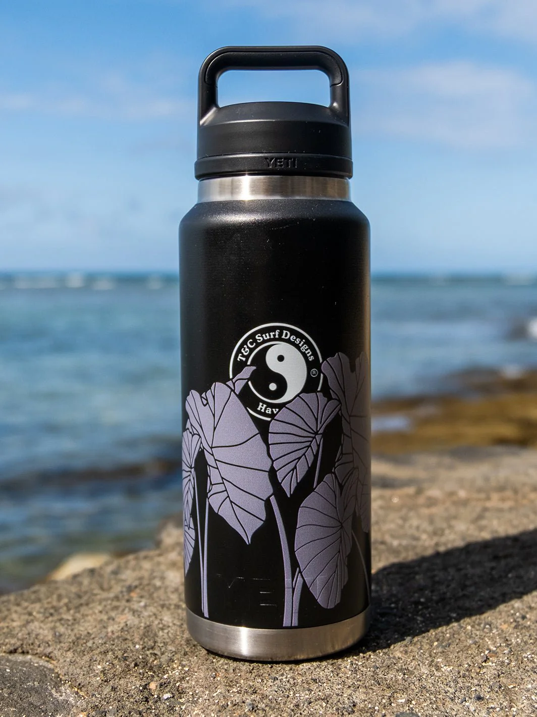 T&C Surf 36 oz Luau Rambler Yeti Bottle with Chug Cap - Image 4