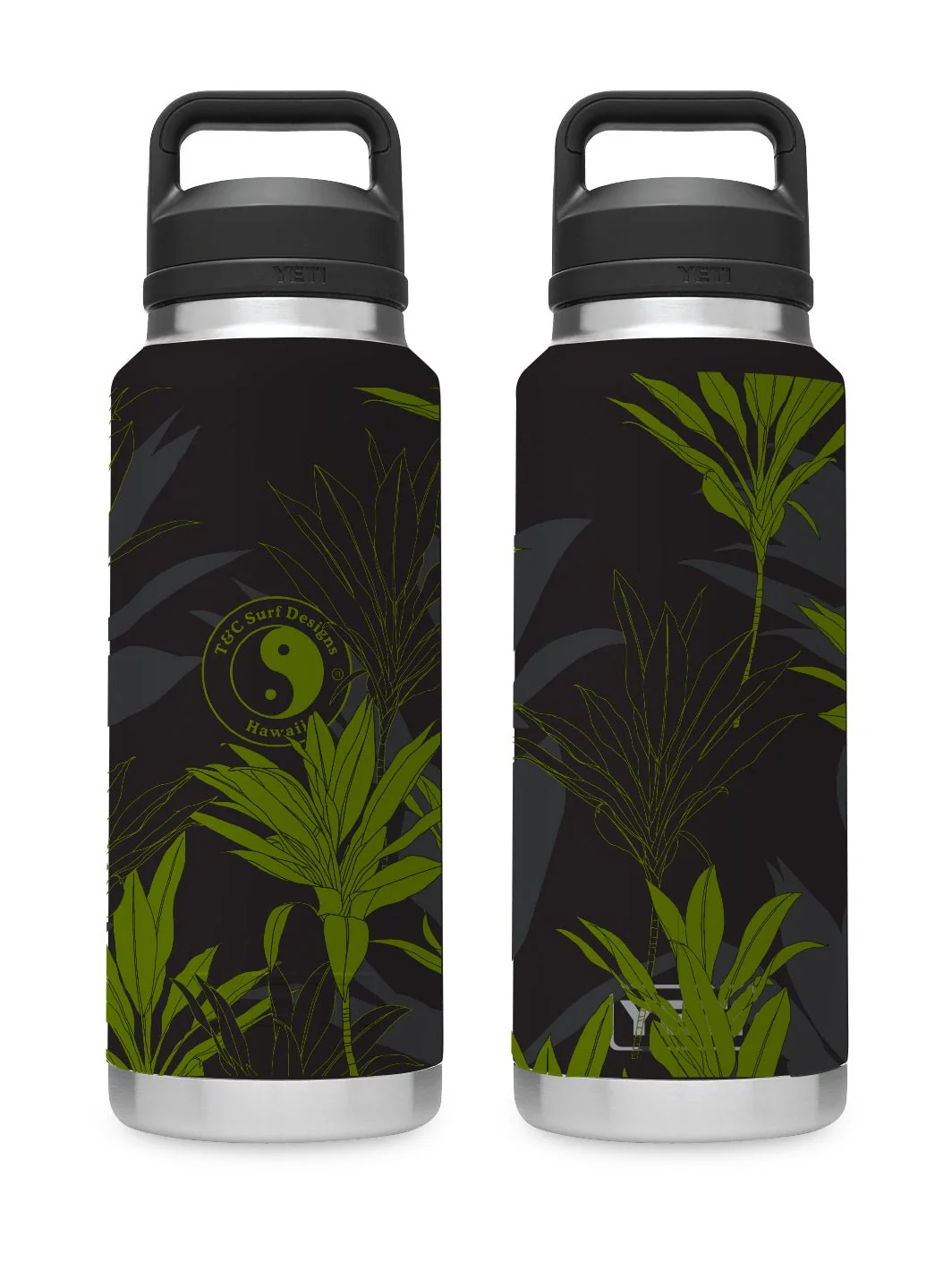 T&C Surf 36 oz Ti Rambler Yeti Bottle with Chug Cap - Image 4