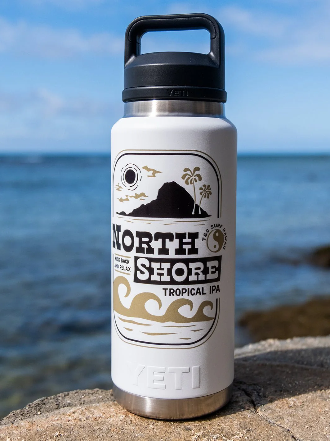 T&C Surf 36 oz Tropical IPA Rambler Yeti Bottle with Chug Cap - Image 2