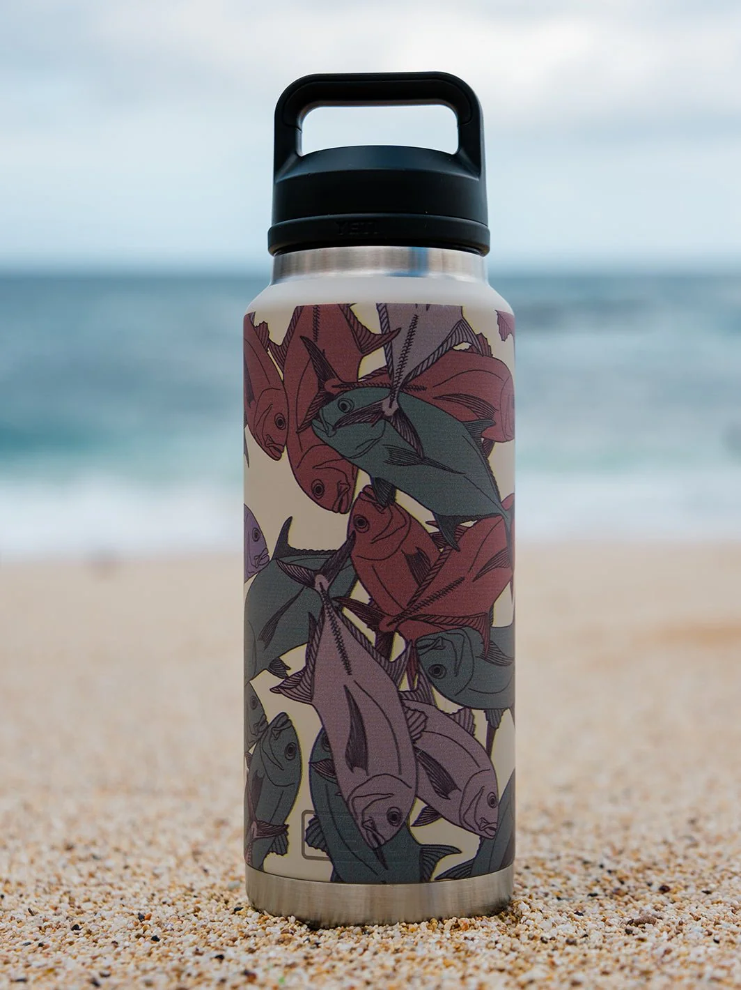 T&C Surf 36 oz Ulua Sea Camo Rambler Yeti Bottle with Chug Cap - Image 3