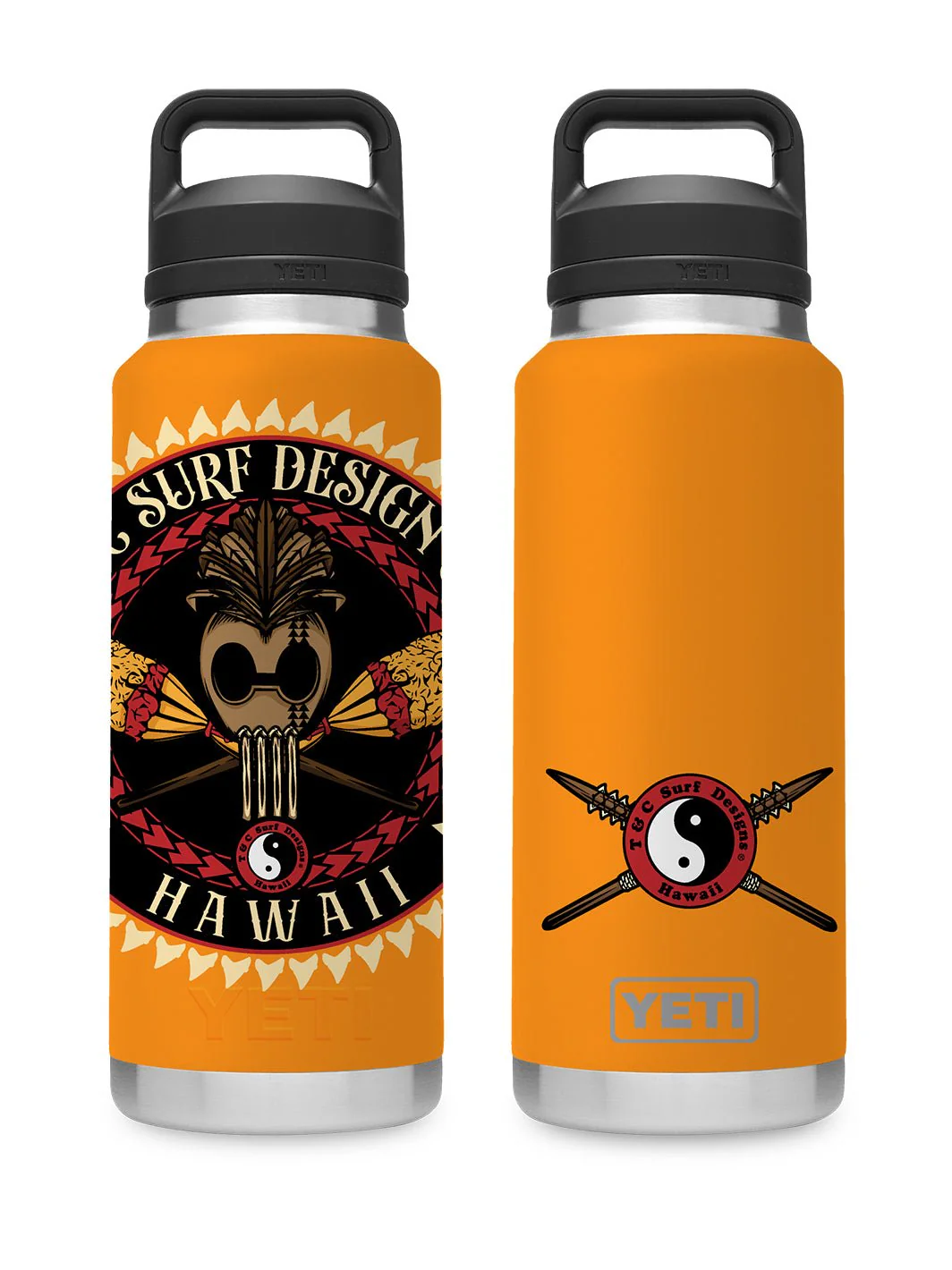 T&C Surf 36 oz Warrior Rambler Yeti Bottle with Chug Cap - Image 3