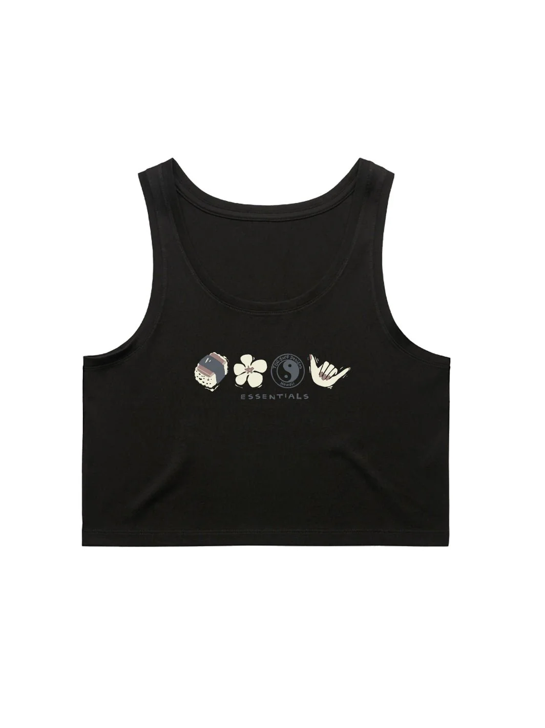 Essentials Crop Singlet Tank