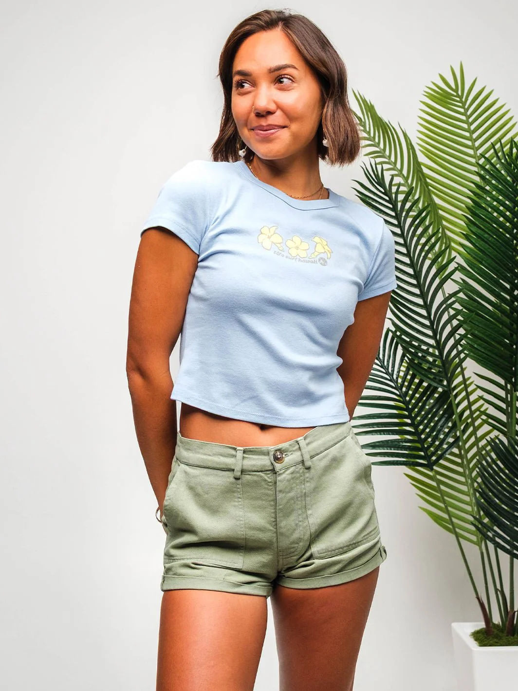 Falling Puakeni Baby Tee - Image 6