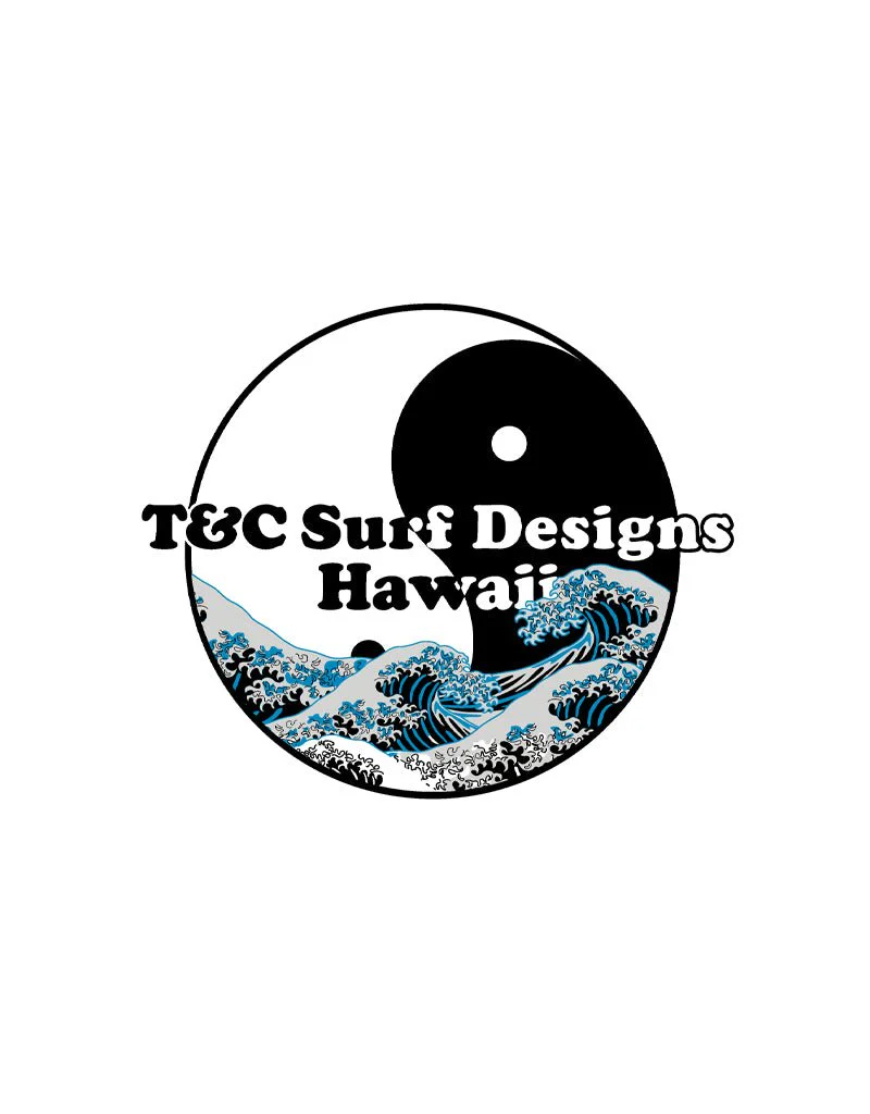 Hokusai Wave Circle Sticker