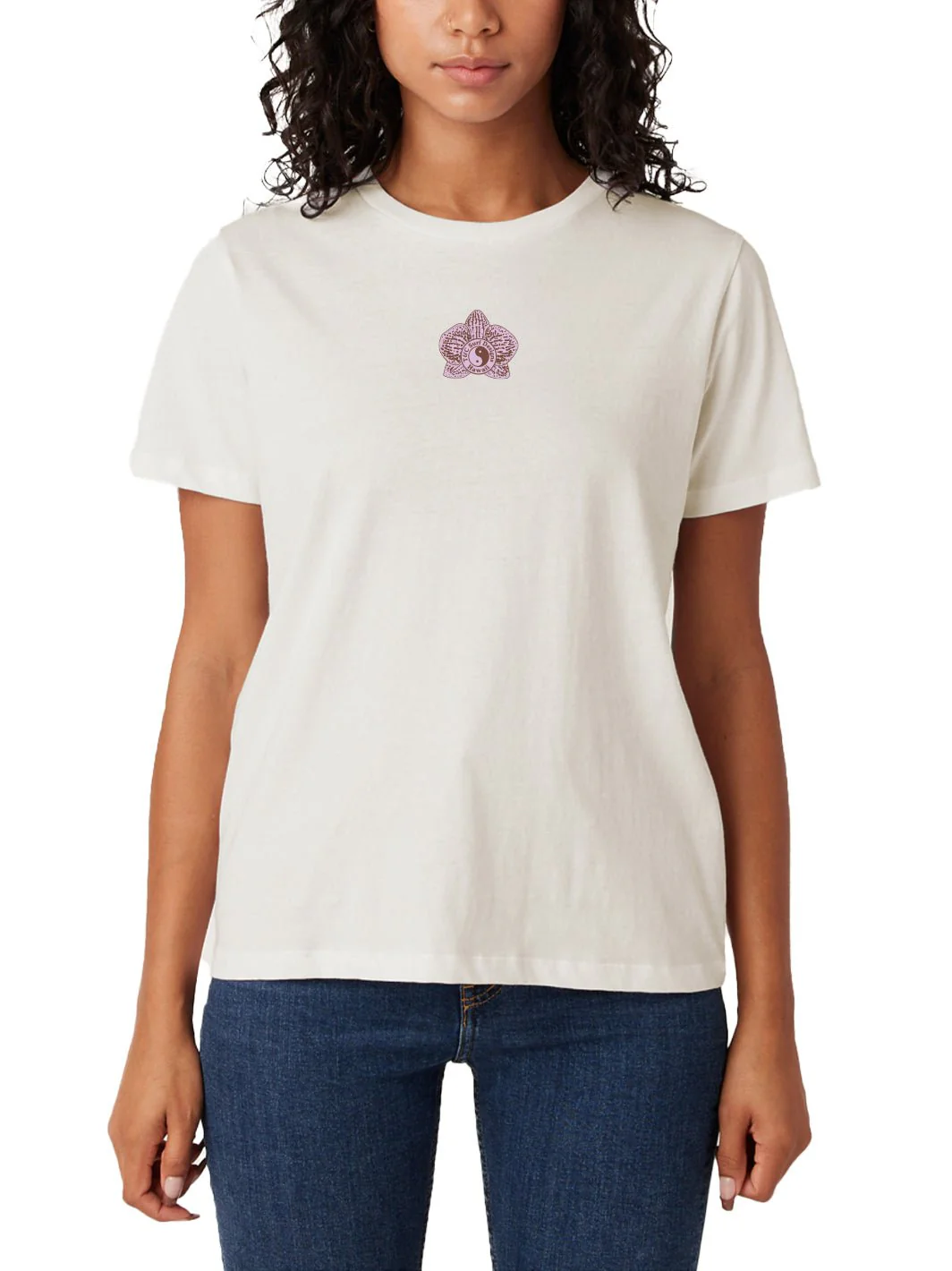 Orchid Trio Classic Tee - Image 4