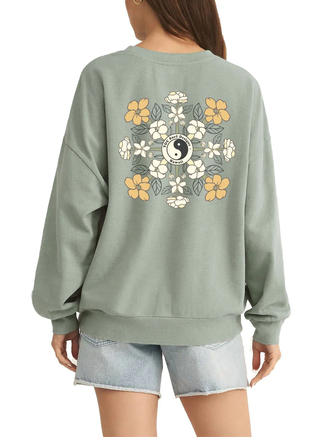 Puakeni Pikake Quilt Sunday Sweatshirt - Image 3