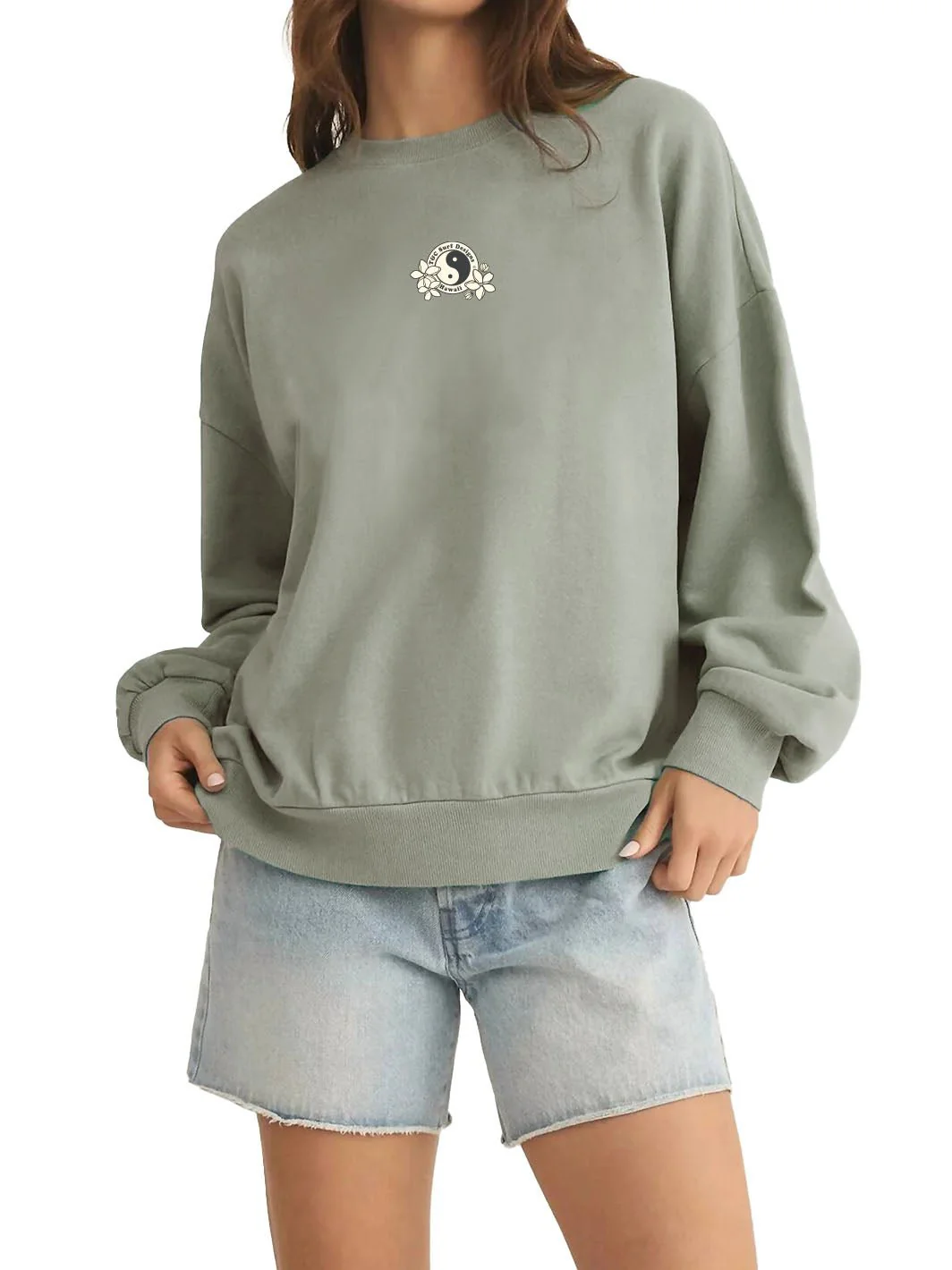 Puakeni Pikake Quilt Sunday Sweatshirt - Image 4