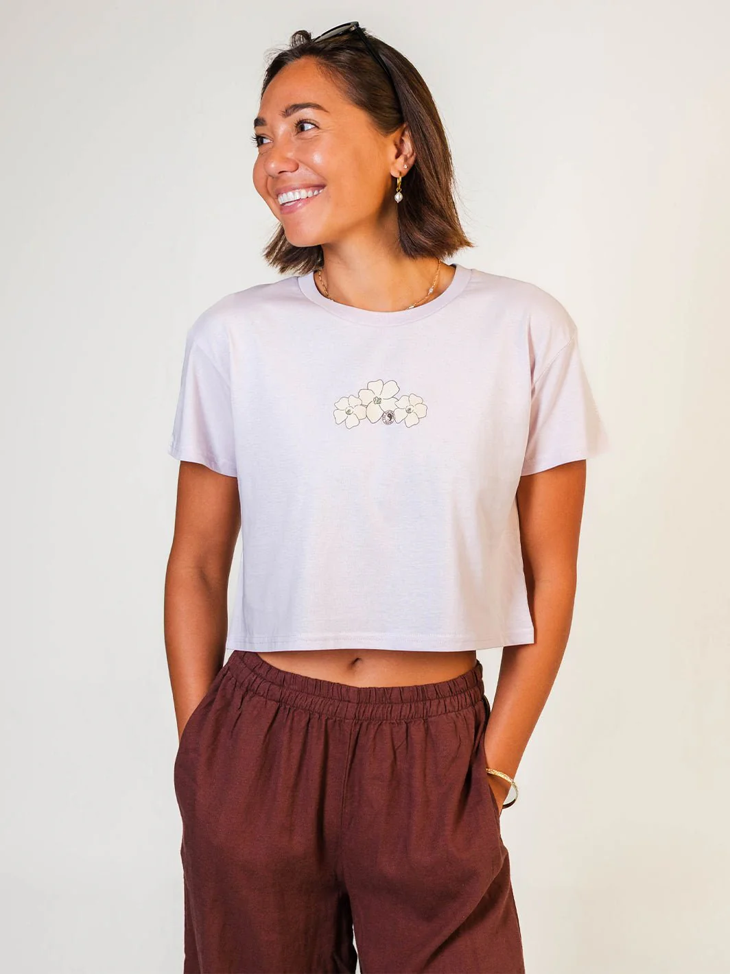 Puakenikeni Logo Crop Tee - Image 4