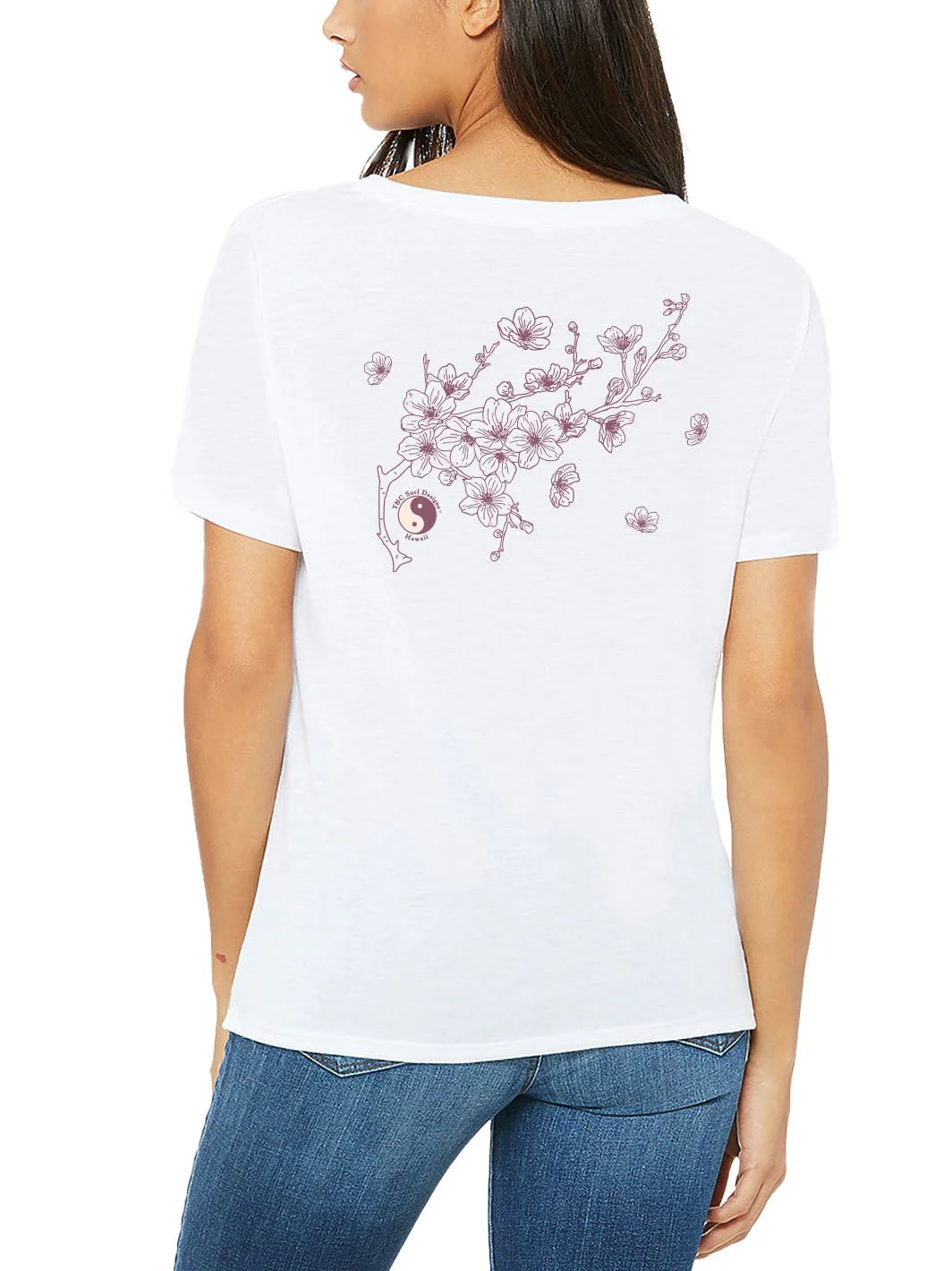 Sakura Branch Slouchy Vtee - Image 4