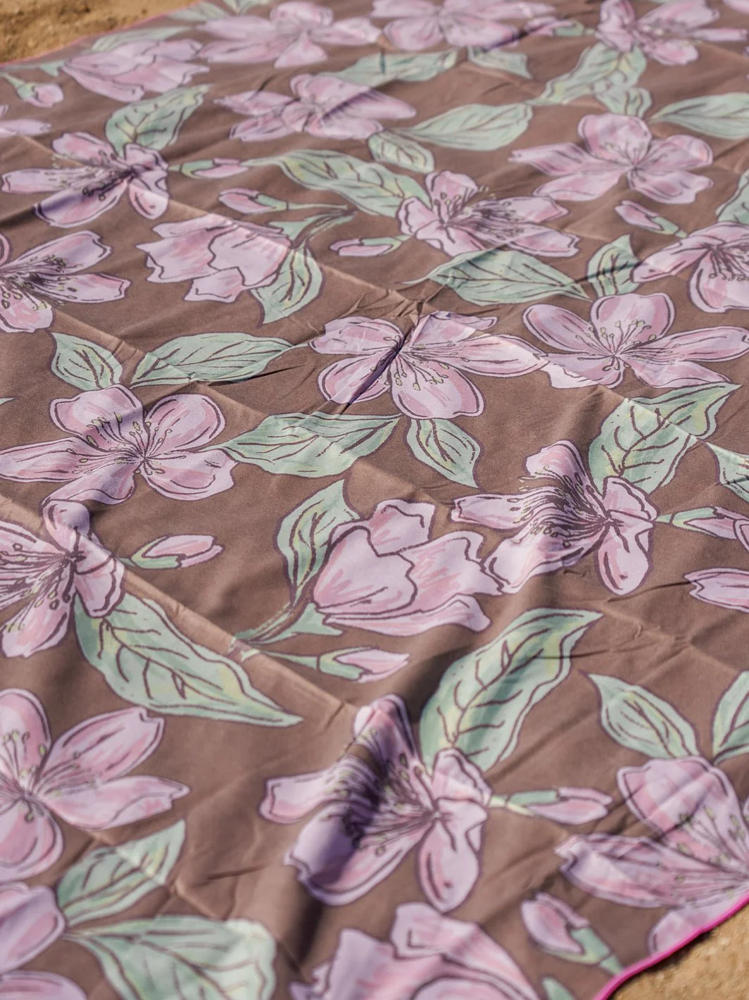 Sakura Sketch Microfiber Towel Blanket - Image 2