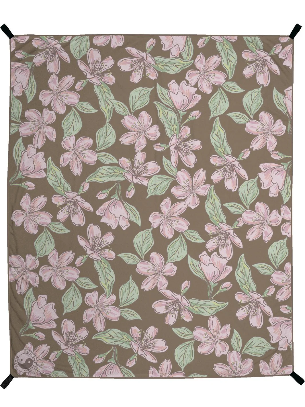 Sakura Sketch Microfiber Towel Blanket - Image 3