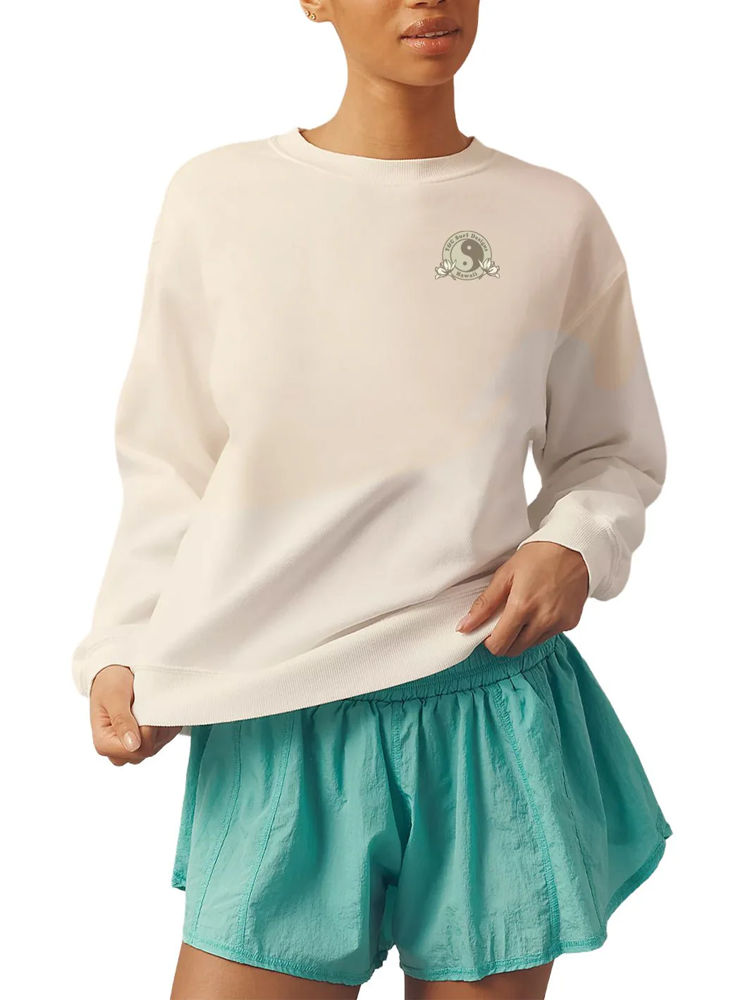 Ti Pikake Lei First Date Sweatshirt - Image 2