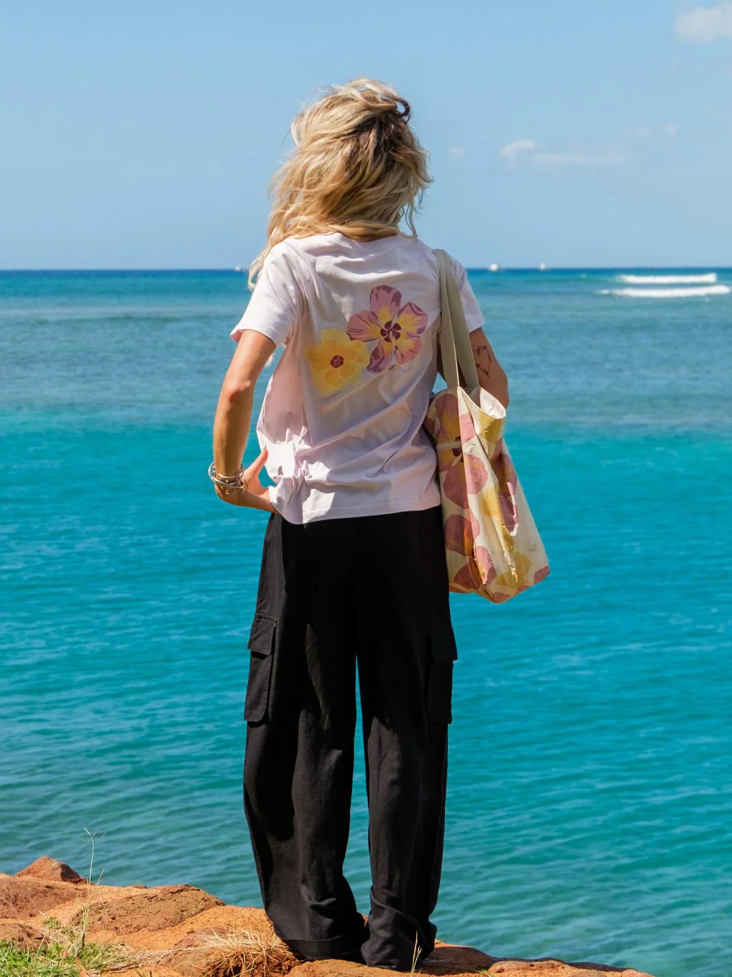 Watercolor Hau Classic Tee - Image 3